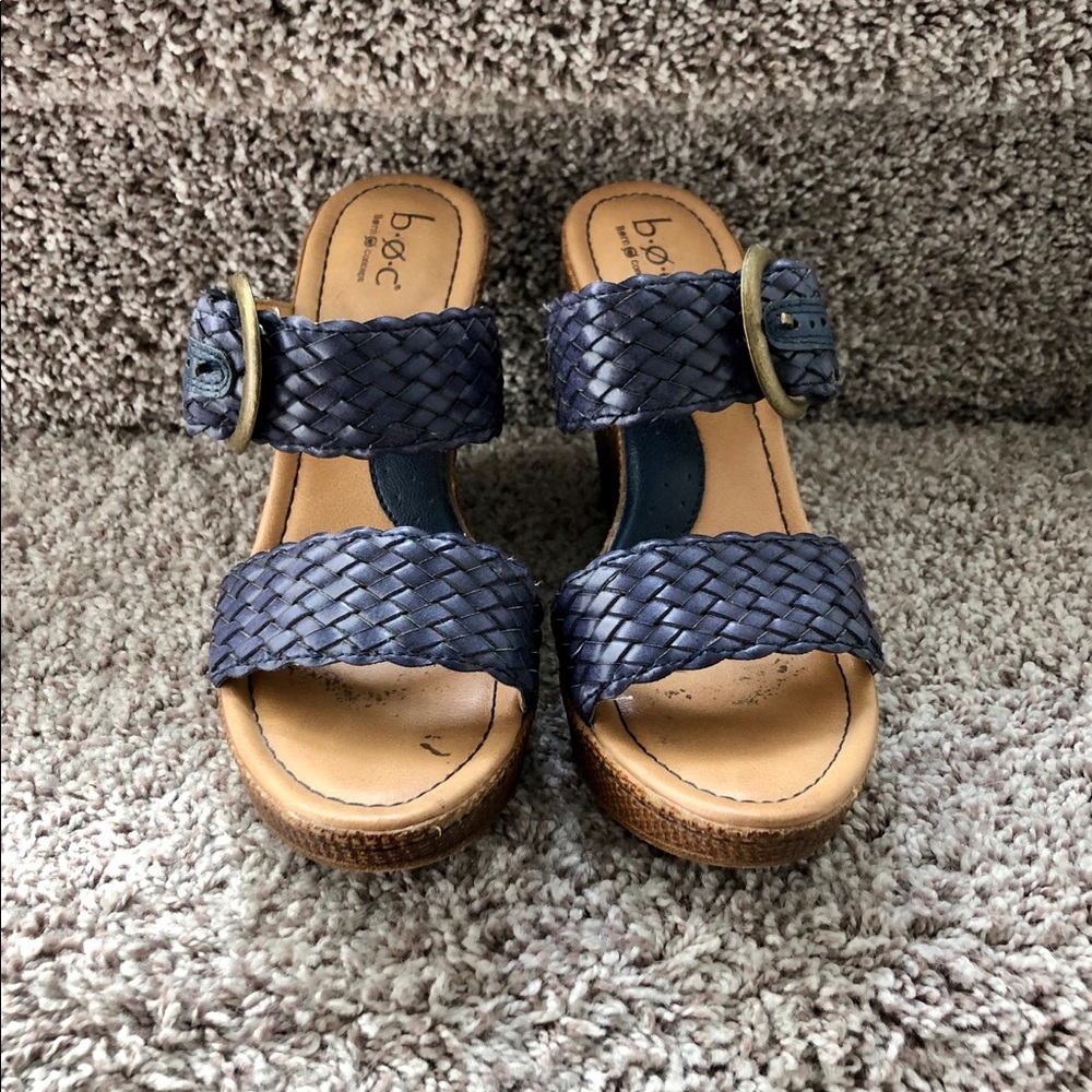 Woven strap wedges. Born size 6